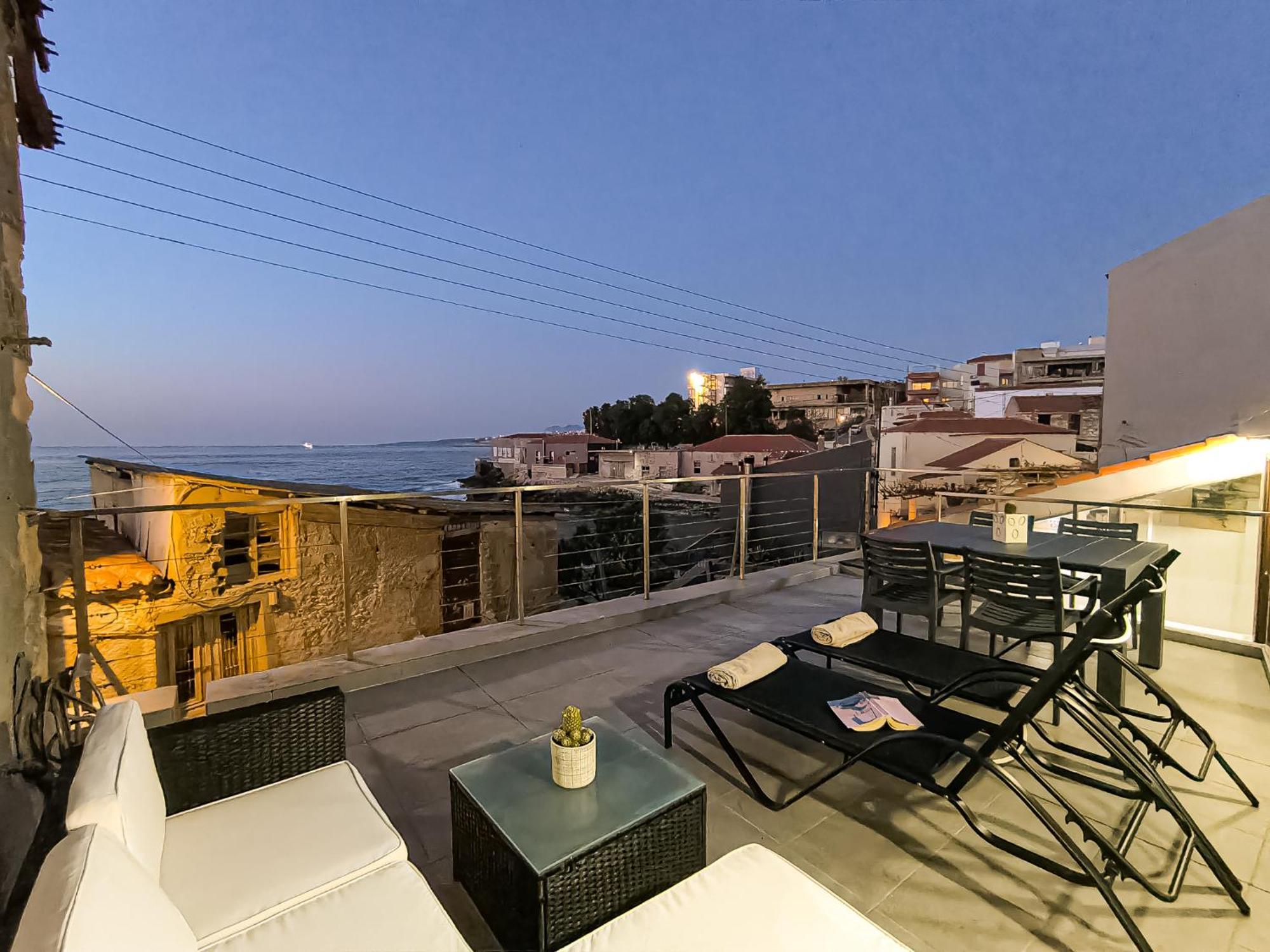 Charming Old Tannery House With Spacious Veranda And Stunning Sea View! La Canea Exterior foto