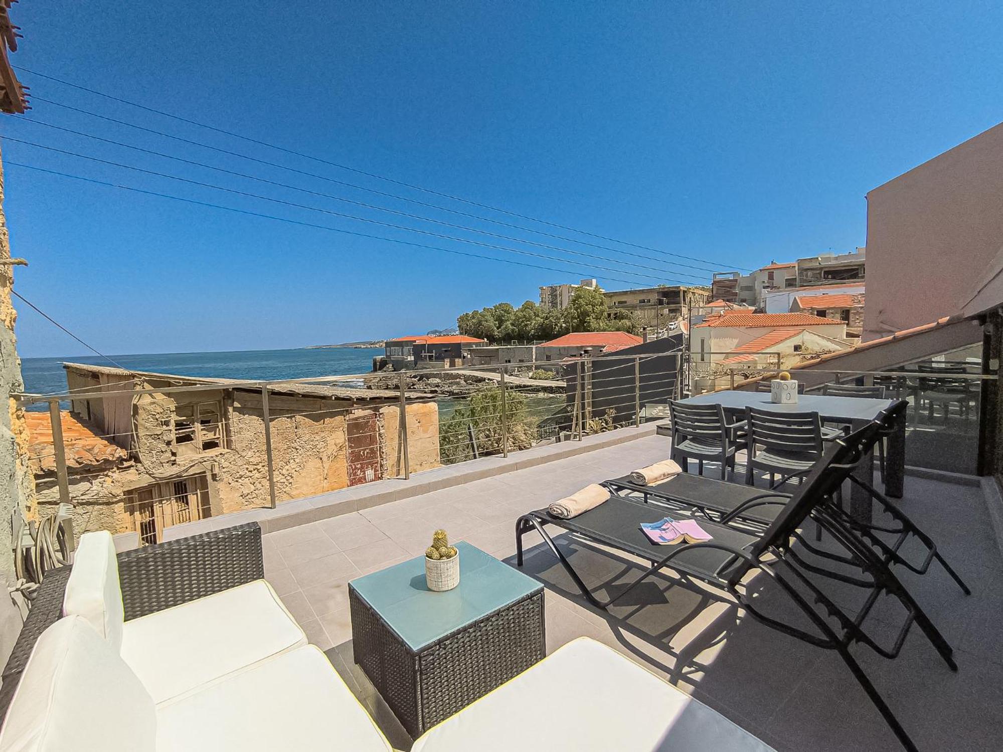 Charming Old Tannery House With Spacious Veranda And Stunning Sea View! La Canea Exterior foto